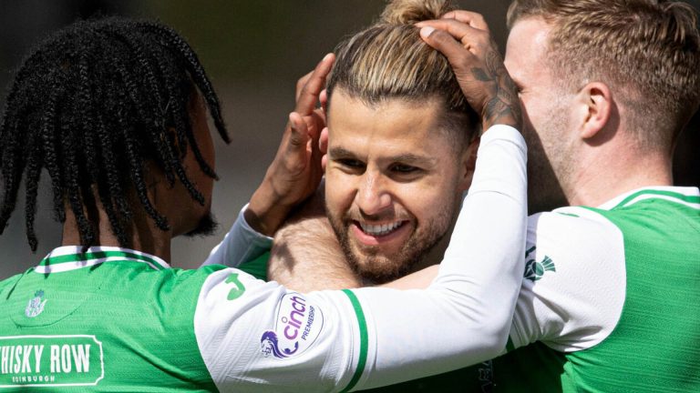 Hibs beat St Johnstone to ease pressure on Montgomery