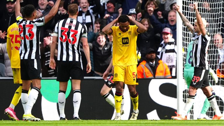 Sheff Utd relegated from Premier League after heavy defeat at Newcastle